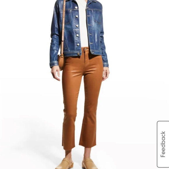L'Agence
Kendra High-Rise Coated Crop Flare Jeans - Picture 1 of 9